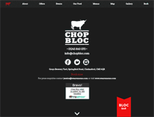 Tablet Screenshot of chopbloc.com
